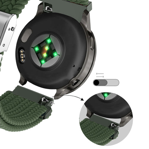 Bandz Garmin D2 Air X15 Woven Nylon Strap (Olive Green)