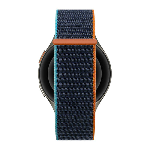 Bandz Pebble Round 2 - 20mm Nylon Strap 'Easy Fit' (Blue Mix)