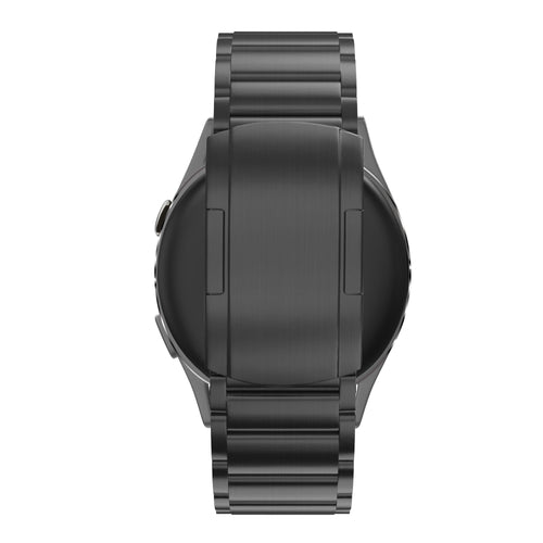 Bandz Garmin Vivomove Trend Titanium Link Strap (Black)