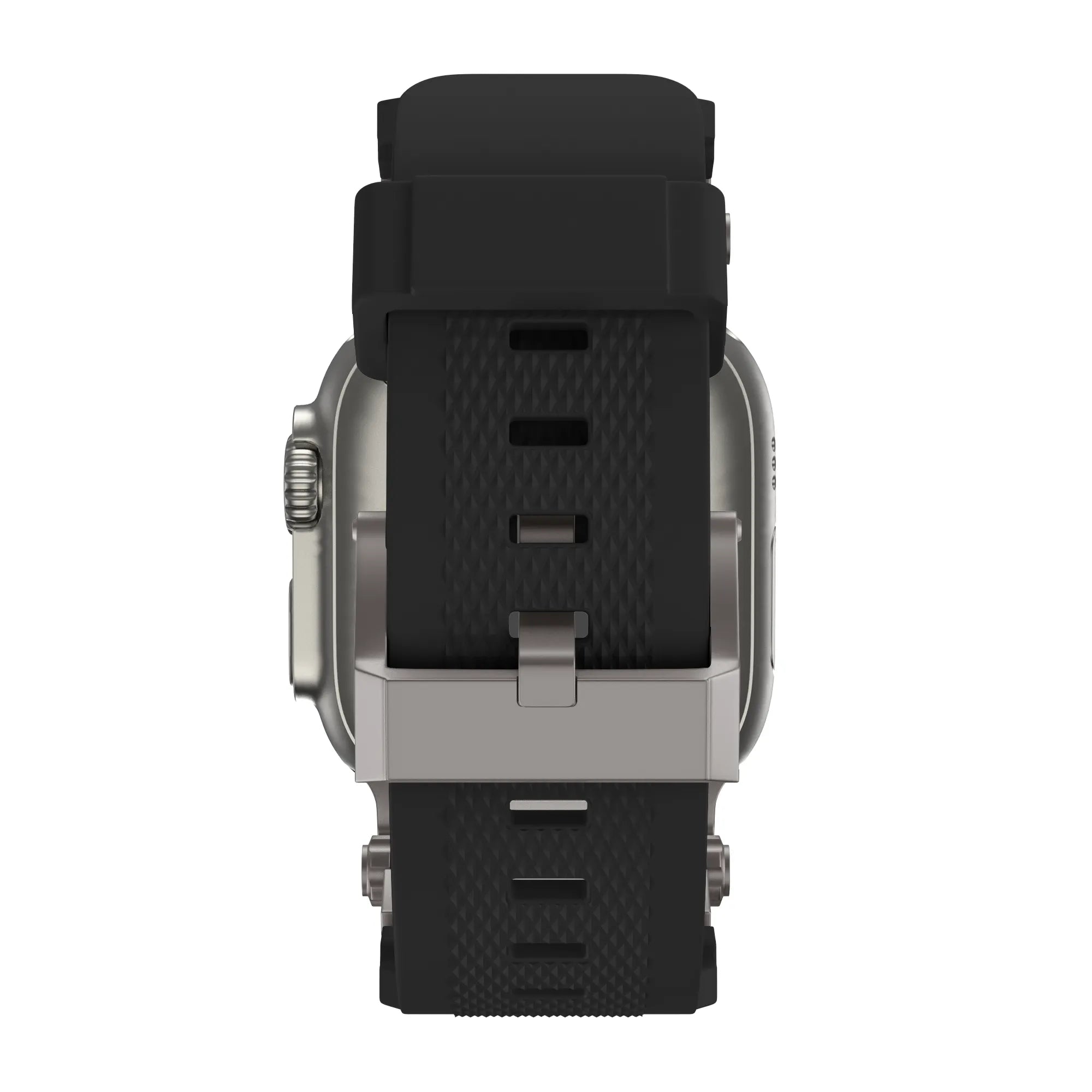 Bandz Apple Watch Silicone Strap 'Explorer' (Black with Titanium)