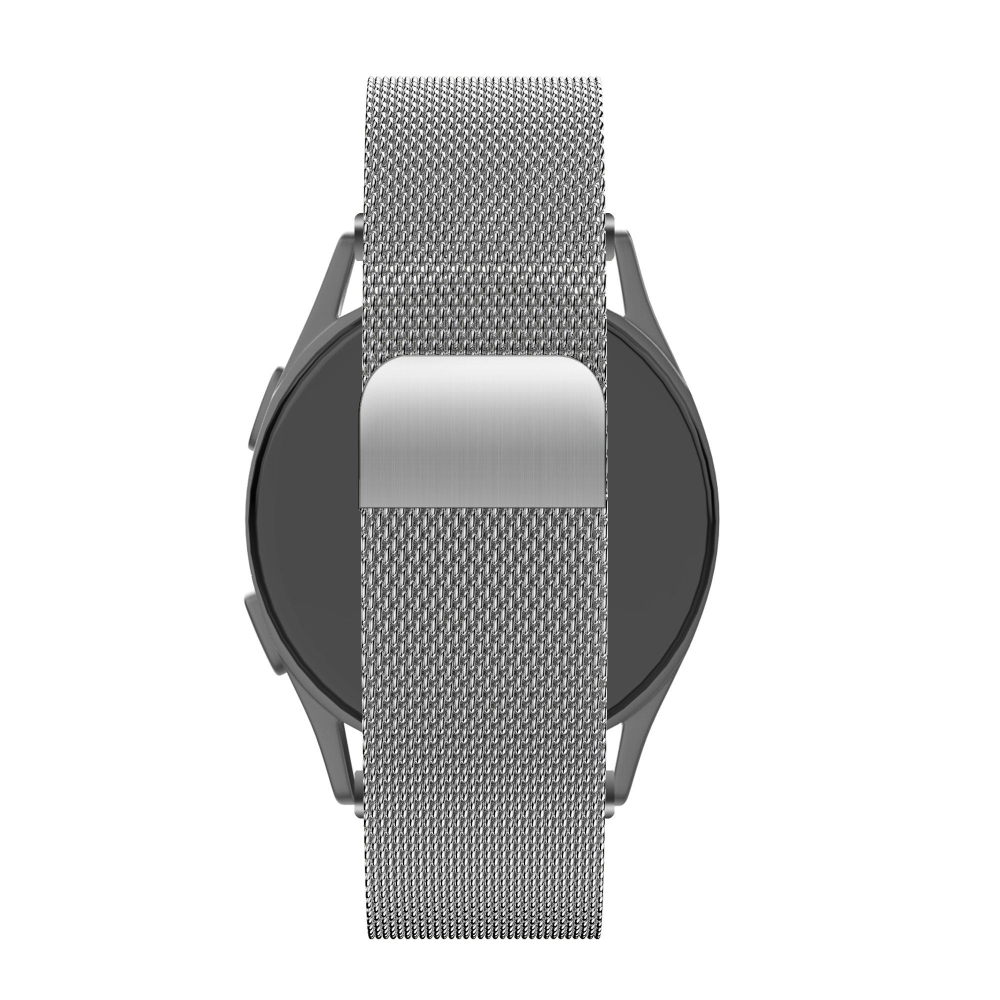 Bandz TicWatch 22mm Milanese Loop Strap (Silver)