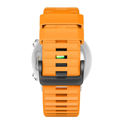 Bandz Garmin Quatix 8 - 47mm Buckled Silicone Strap (Orange)