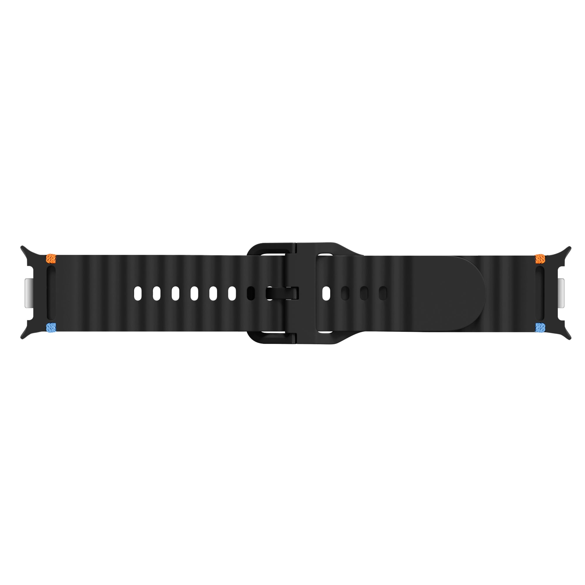 Samsung Galaxy Watch 8 Classic Wave Silicone Strap (Black)