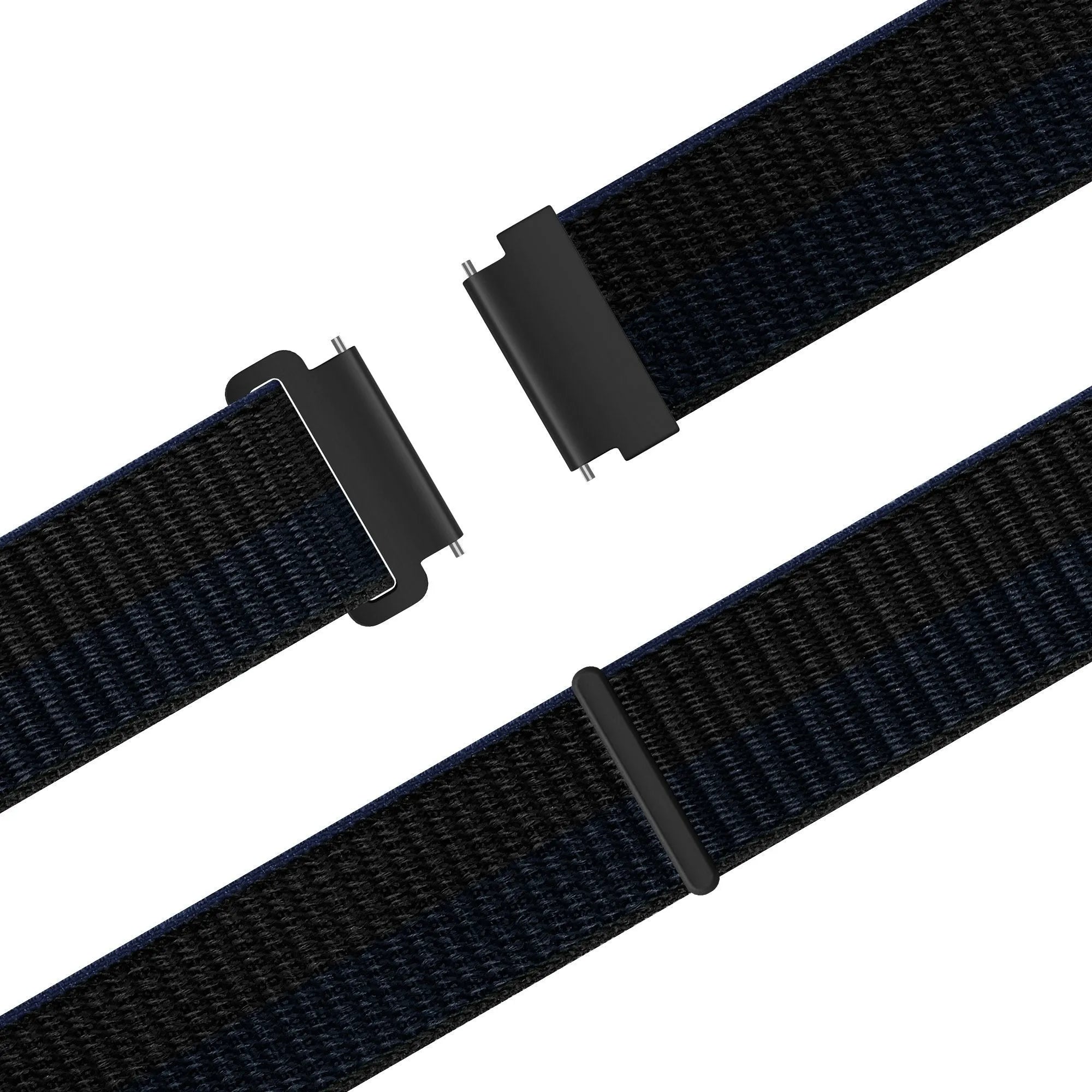 Bandz Oppo Watch X2 Nylon Strap 'Easy Fit' (Black/Blue)