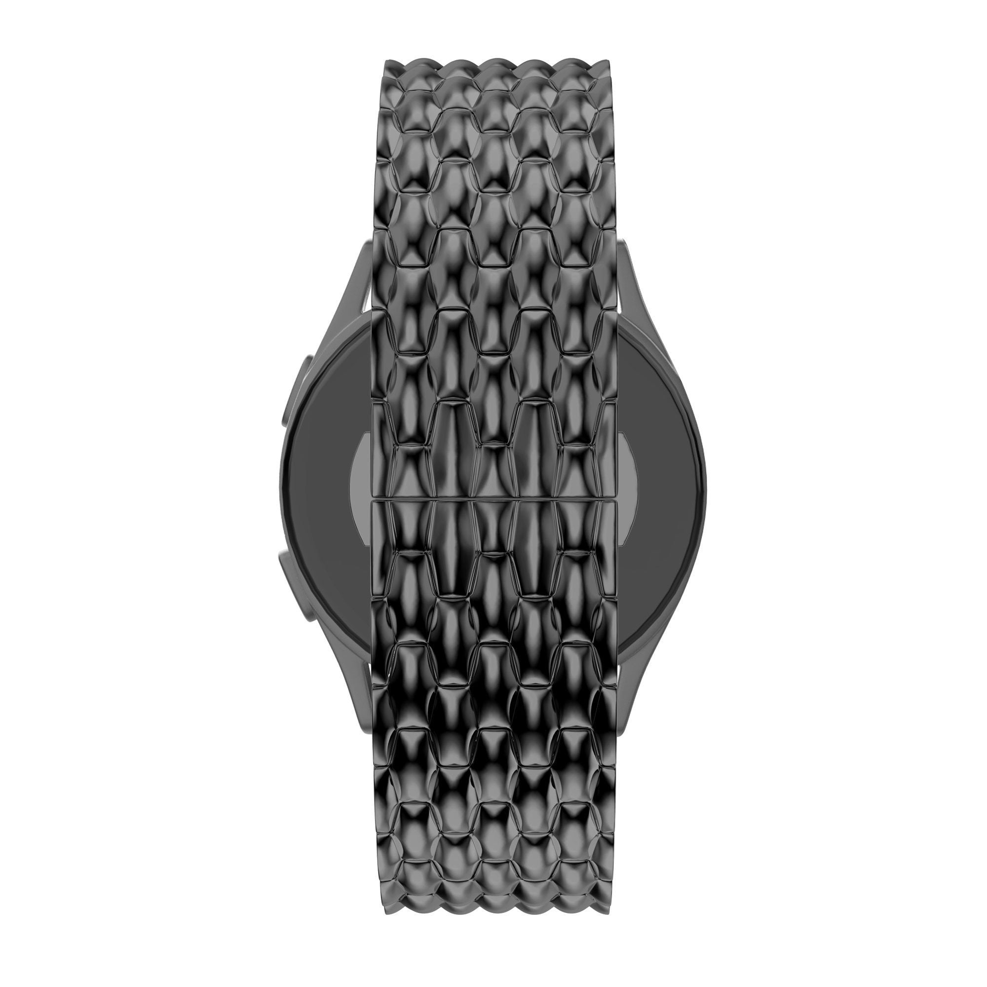 Bandz TicWatch 22mm Steel Strap 'Dragon' (Black)