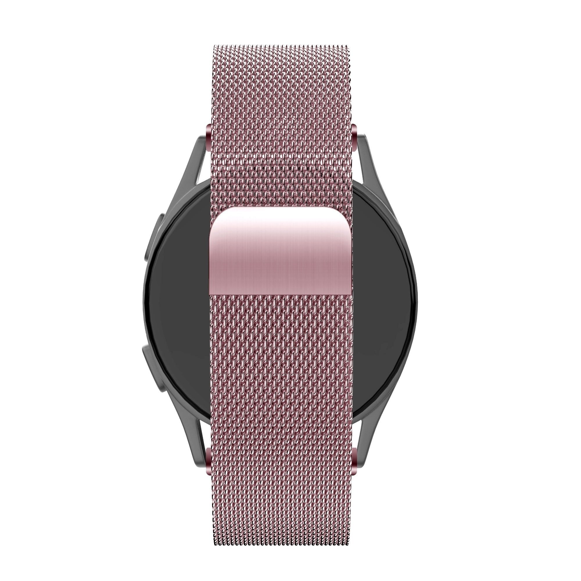 Bandz Amazfit Active 2 Milanese Loop Strap (Pink)