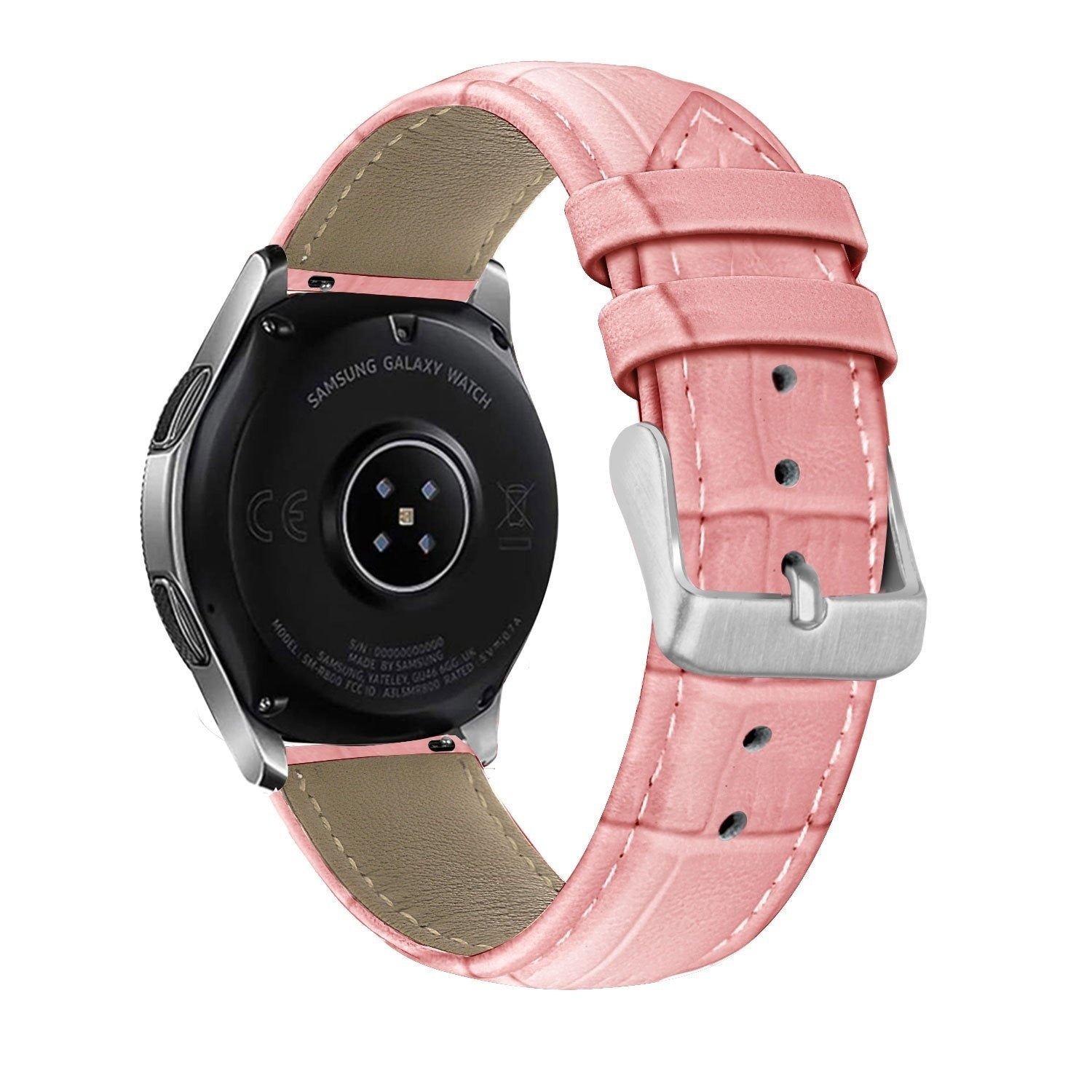 Withings ScanWatch 2 - 42mm Leather Strap Crocodile Grain (Soft Pink)