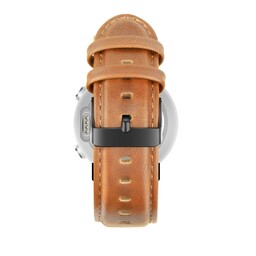 Bandz Garmin Instinct 3 - 45mm Leather Strap (Brown)