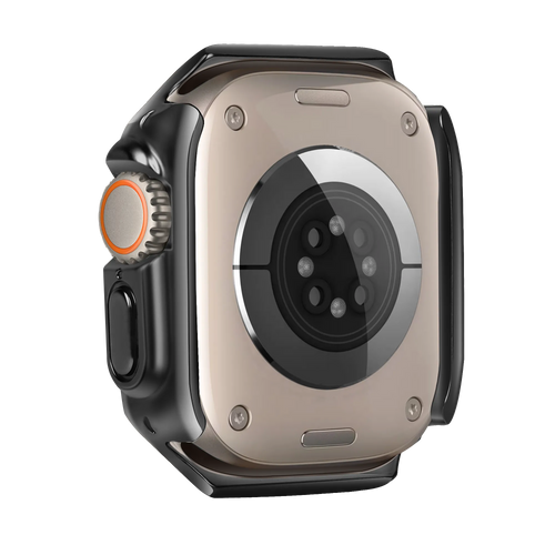 Bandz Apple Watch Ultra - 49mm Galvanized TPU Case  (Black)