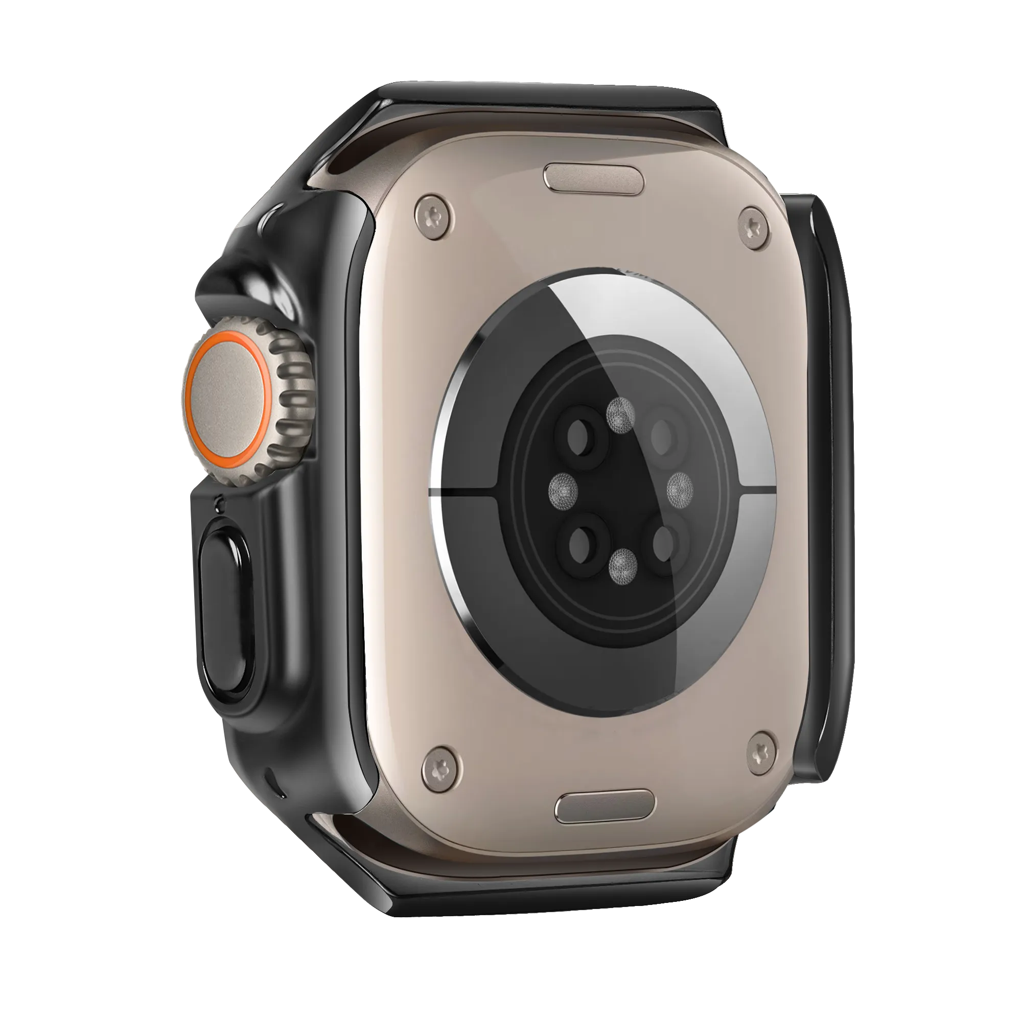 Bandz Apple Watch Ultra - 49mm Galvanized TPU Case  (Black)