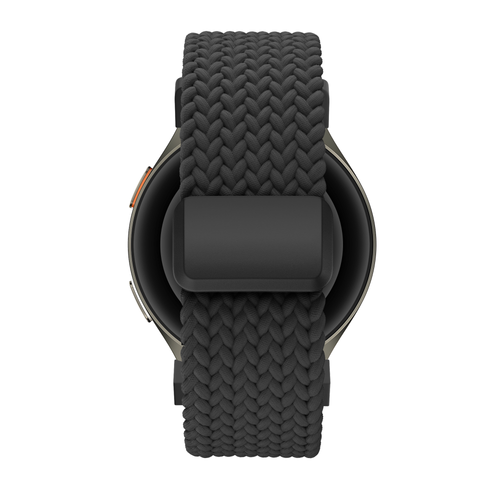 Bandz Samsung Galaxy Watch 5 - 44mm Braided Strap 'Easy Fit' (Black)