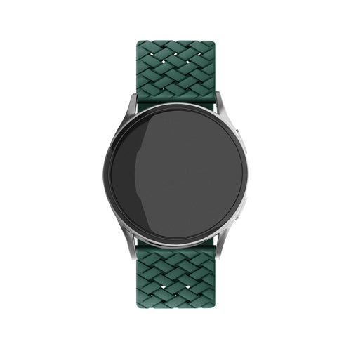 Withings ScanWatch Nova Braided Silicone Strap (Dark Green)