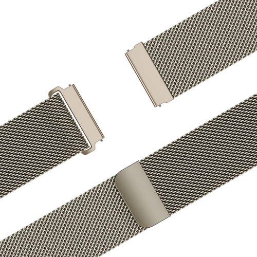 Bandz Huawei Watch GT 5 Pro - 42mm Milanese Strap 'Easy fit' (Starlight)