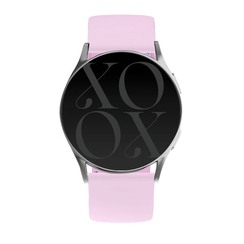 xoxo Wildhearts Fossil Gen 6 44mm Silicone Strap (Bright Pink)