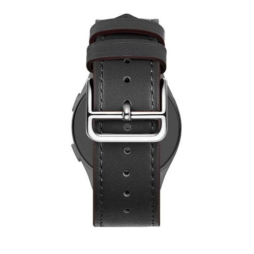 Bandz Watch 4 Pro Leather Strap 'Deluxe' (Black)