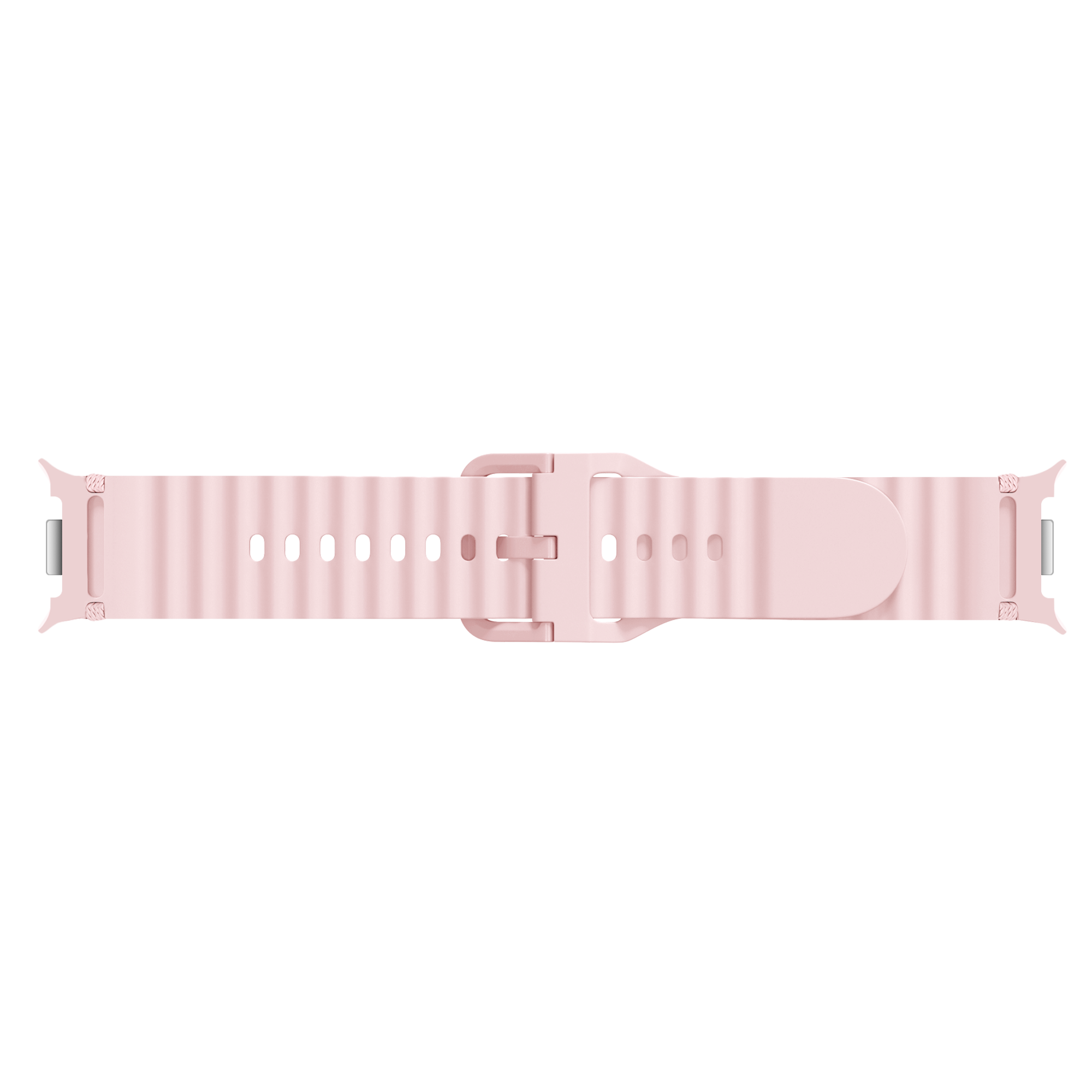 Samsung Galaxy Watch 8 - 44mm Wave Silicone Strap (Pink)