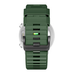 Bandz Garmin Instinct 3 - 50mm Silicone Strap with Buckle (Dark Green)