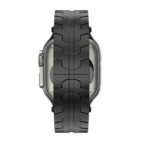 Bandz Apple Watch Metal Grain Strap 'Deluxe' (Black)