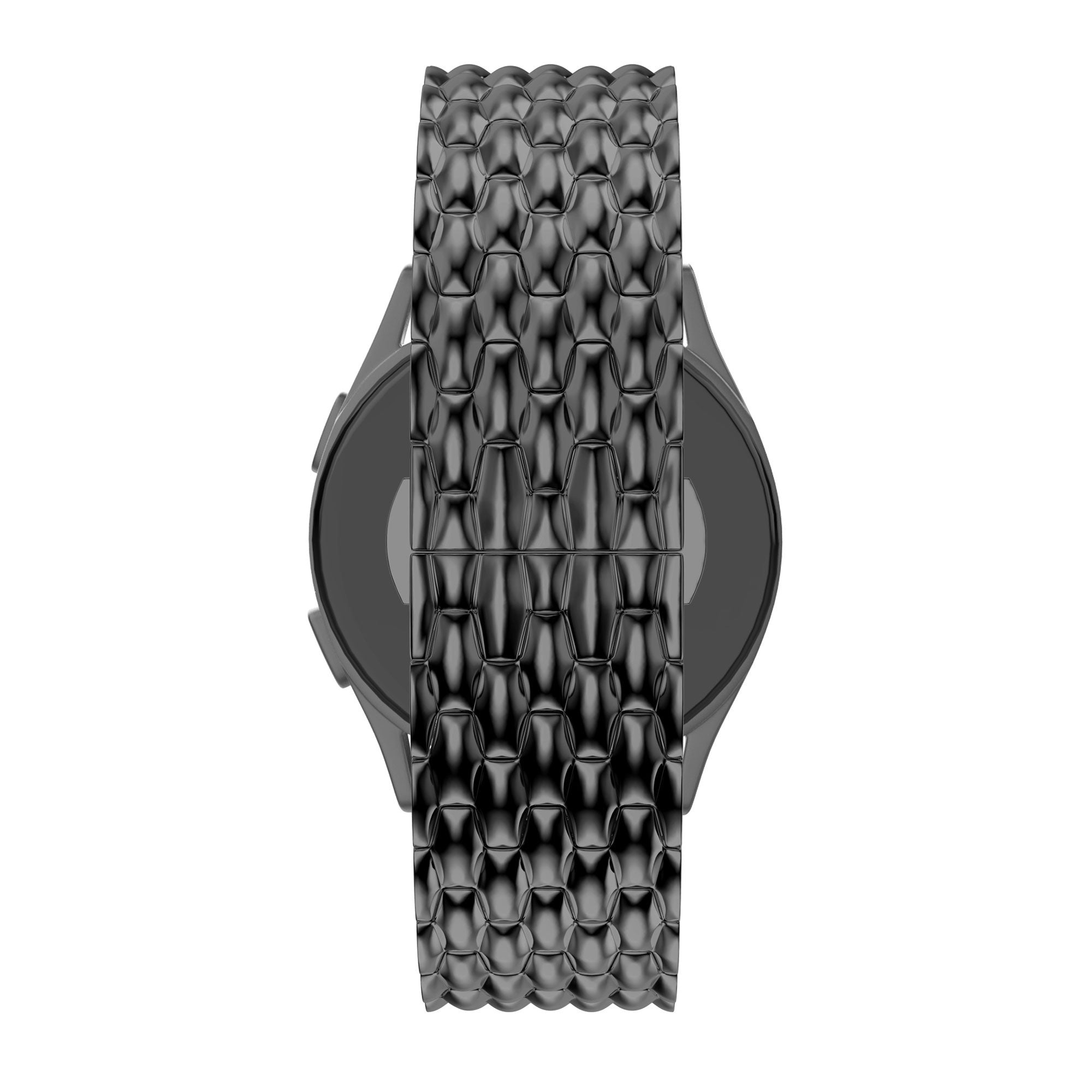 Bandz Amazfit Active 2 Steel Strap 'Dragon' (Black)