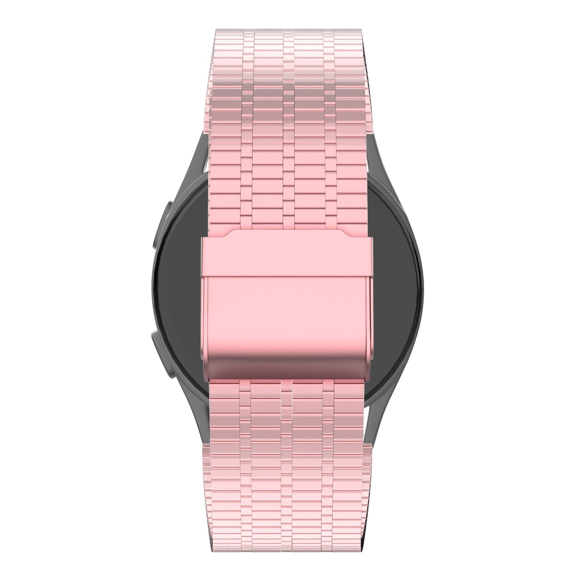 Bandz Amazfit Active 2 Adjustable Steel Strap (Pink)