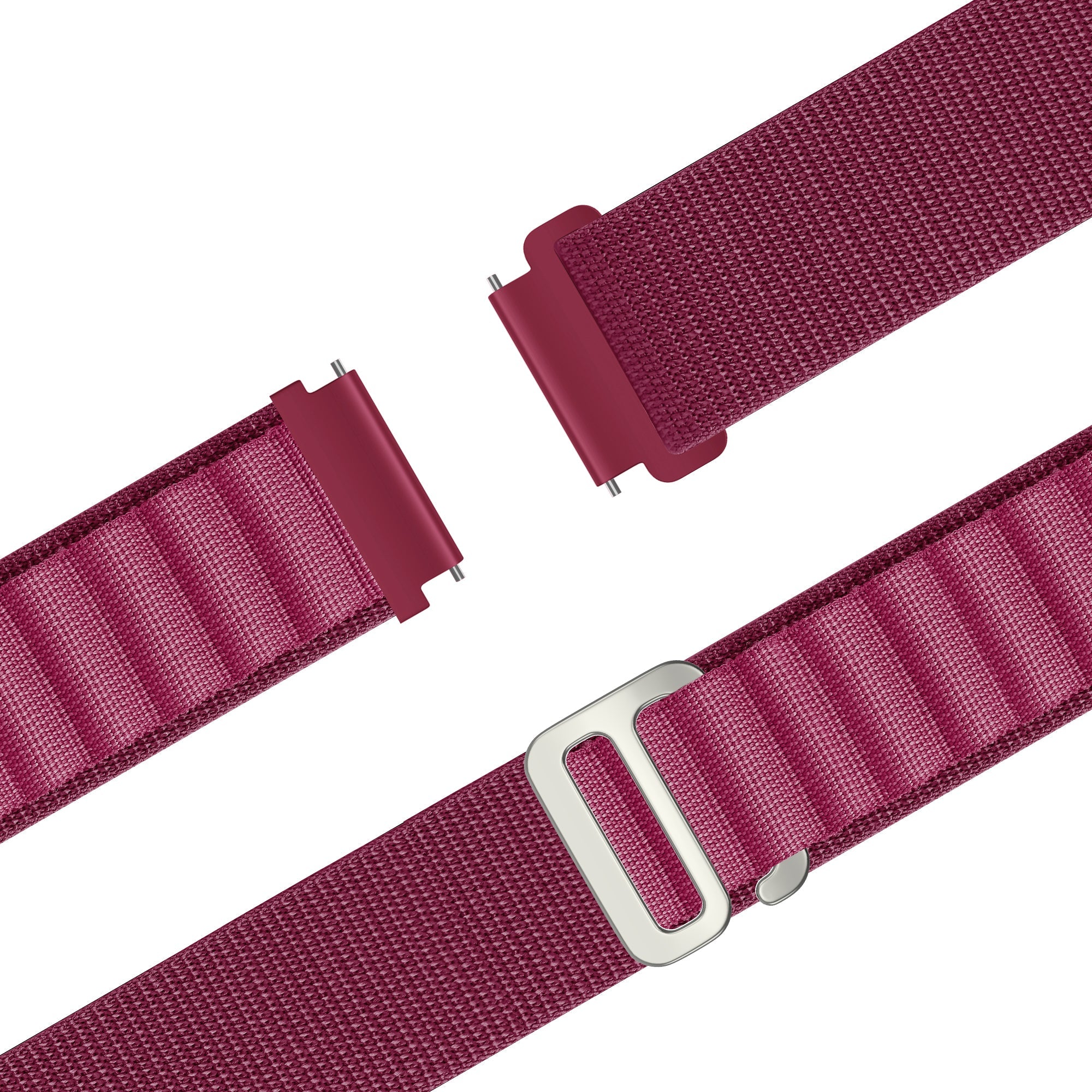 Bandz Amazfit Active 2 Alpine Nylon Strap (Rose-Red)