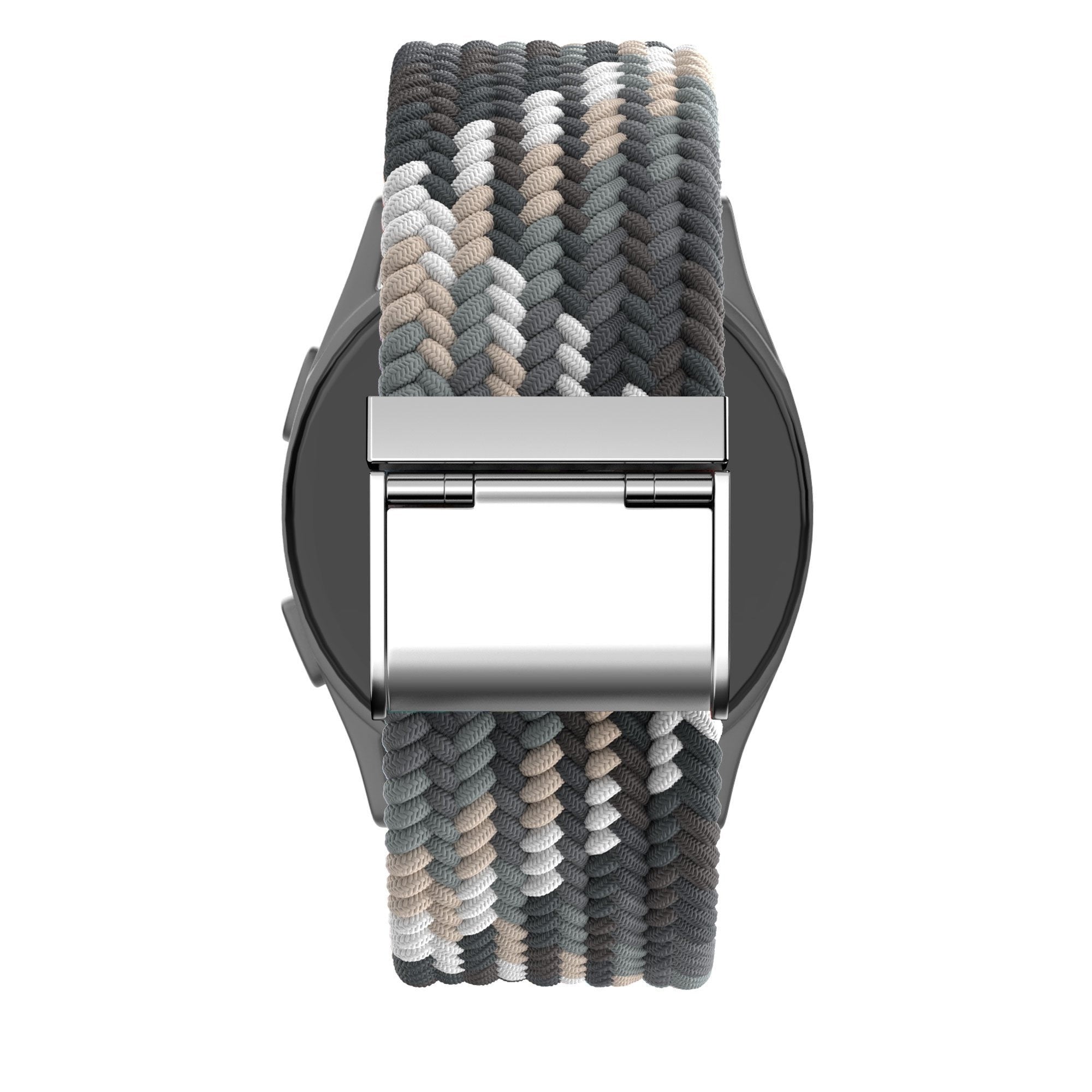 Bandz Amazfit Active 2 Woven Nylon Strap (Black mix)