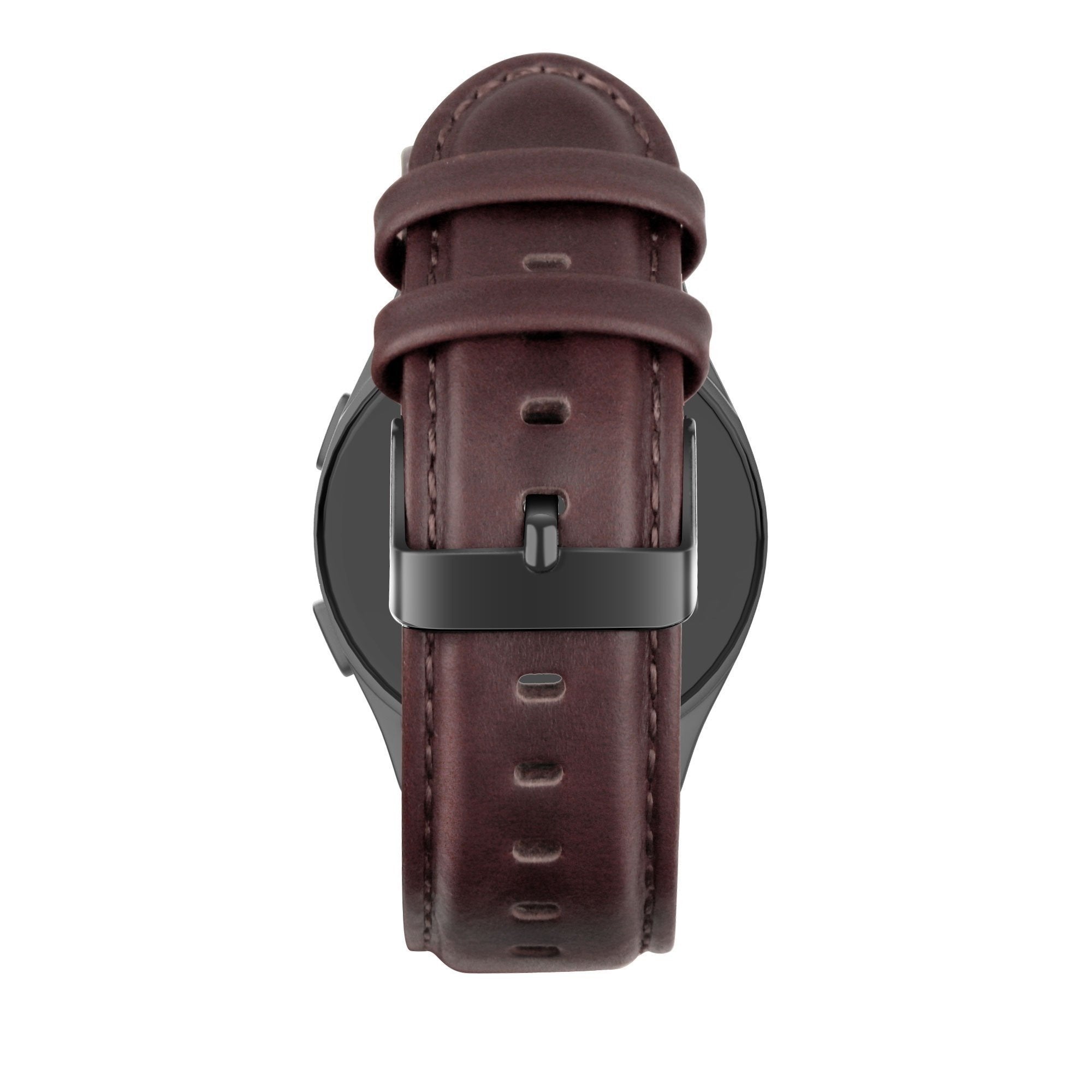 Bandz Xiaomi Watch 2 Leather Strap 'Classic' (Dark Brown)