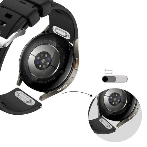 Bandz Amazfit Active Silicone Strap 'Easy Fit' (Black)