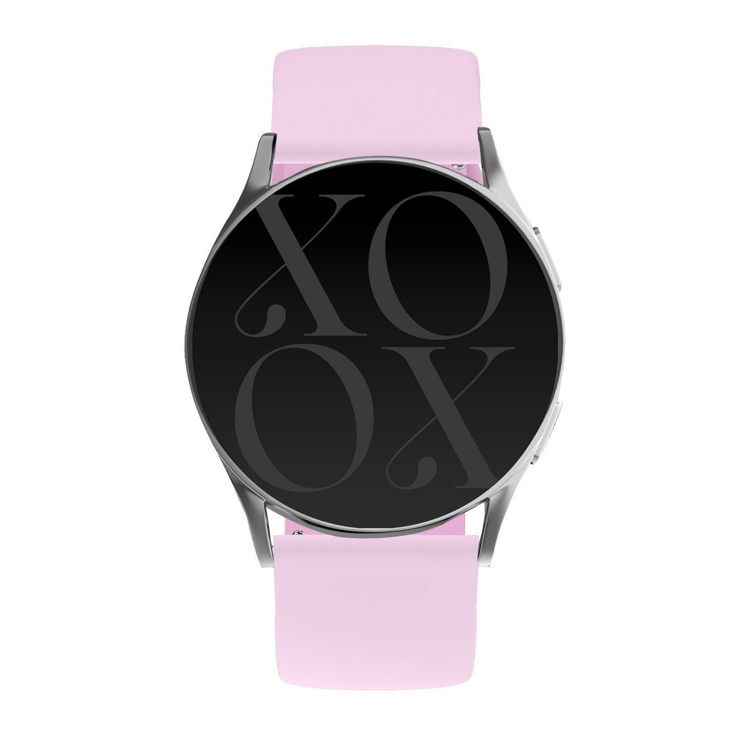 xoxo Wildhearts Samsung Galaxy Watch 6-44mm Silicone Strap (Bright Pink)