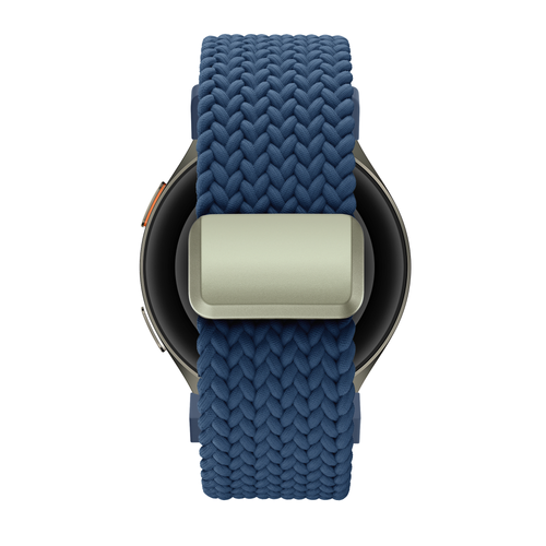 Bandz Samsung Galaxy Watch 4 Classic 46mm Braided Strap 'Easy Fit' (Blue)