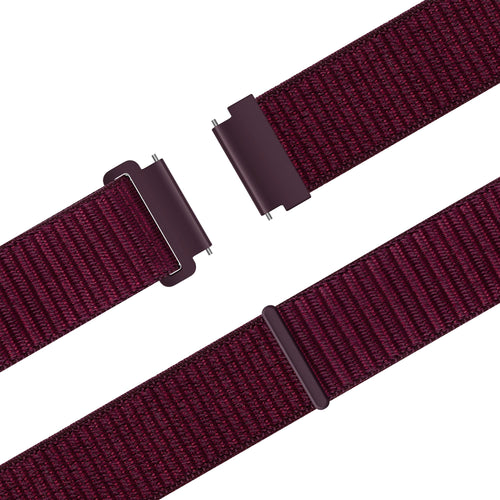 Bandz Pebble Round 2 - 20mm Nylon Strap 'Easy Fit' (Plum)