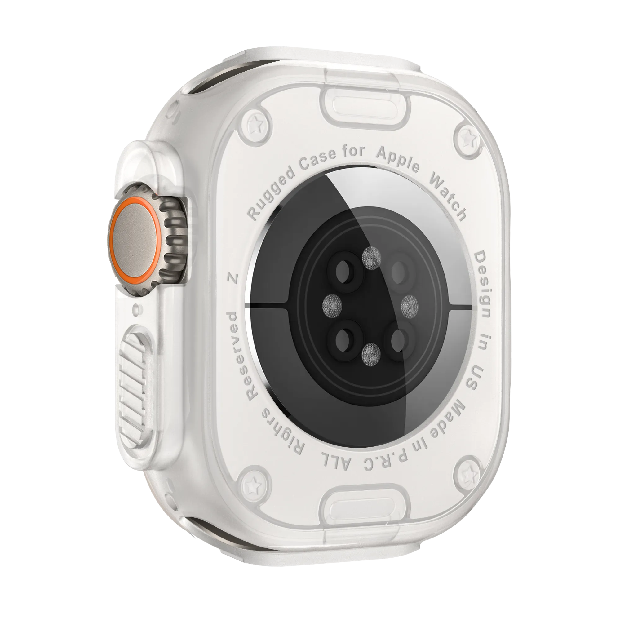 Bandz Apple Watch Ultra - 49mm Rugged TPU Case (Transparent)