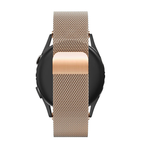 Bandz Garmin Forerunner 265s Milanese Loop Strap (Rose Gold)