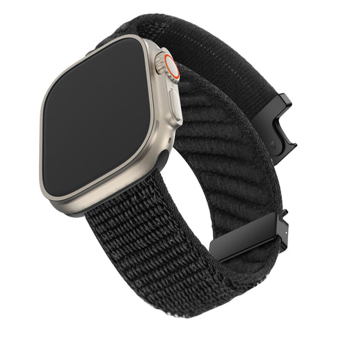 Bandz Apple Watch Ultra Wave Nylon Strap P-Buckle (Black)
