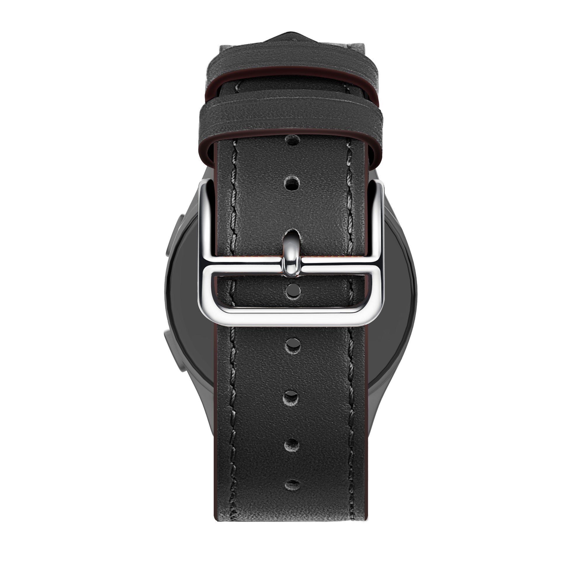 Bandz Amazfit Active 2 Leather Strap 'Deluxe' (Black)