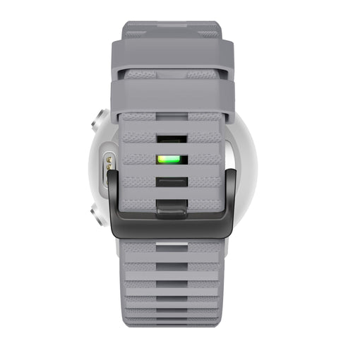Bandz Garmin Instinct Buckled Silicone Strap (Grey)