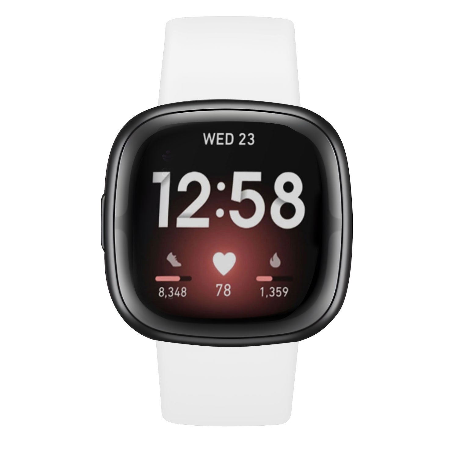 Original Fitbit Versa Classic Band White Strap Size Large