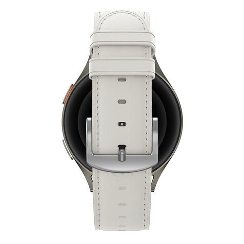 Bandz Huawei Watch GT 5 - 41mm Leather Strap 'Easy Fit' (White)