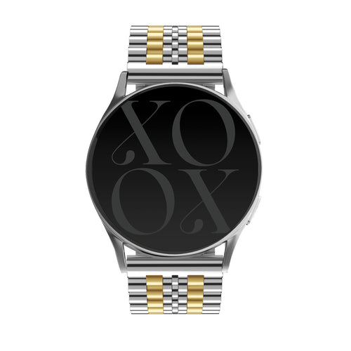 xoxo Wildhearts Samsung Galaxy Watch Active Steel Strap (Silver/Gold)
