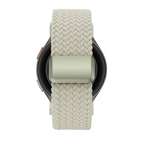 Bandz Samsung Galaxy Watch 6 - 44mm Braided Strap 'Easy Fit' (Starlight)