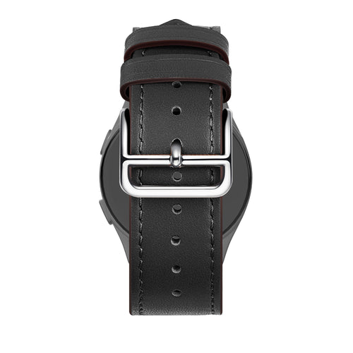 Bandz Amazfit Cheetah (Pro) Leather Strap 'Deluxe' (Black)