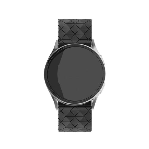 Oppo Watch X2 Silicone Hexa Strap (Black)