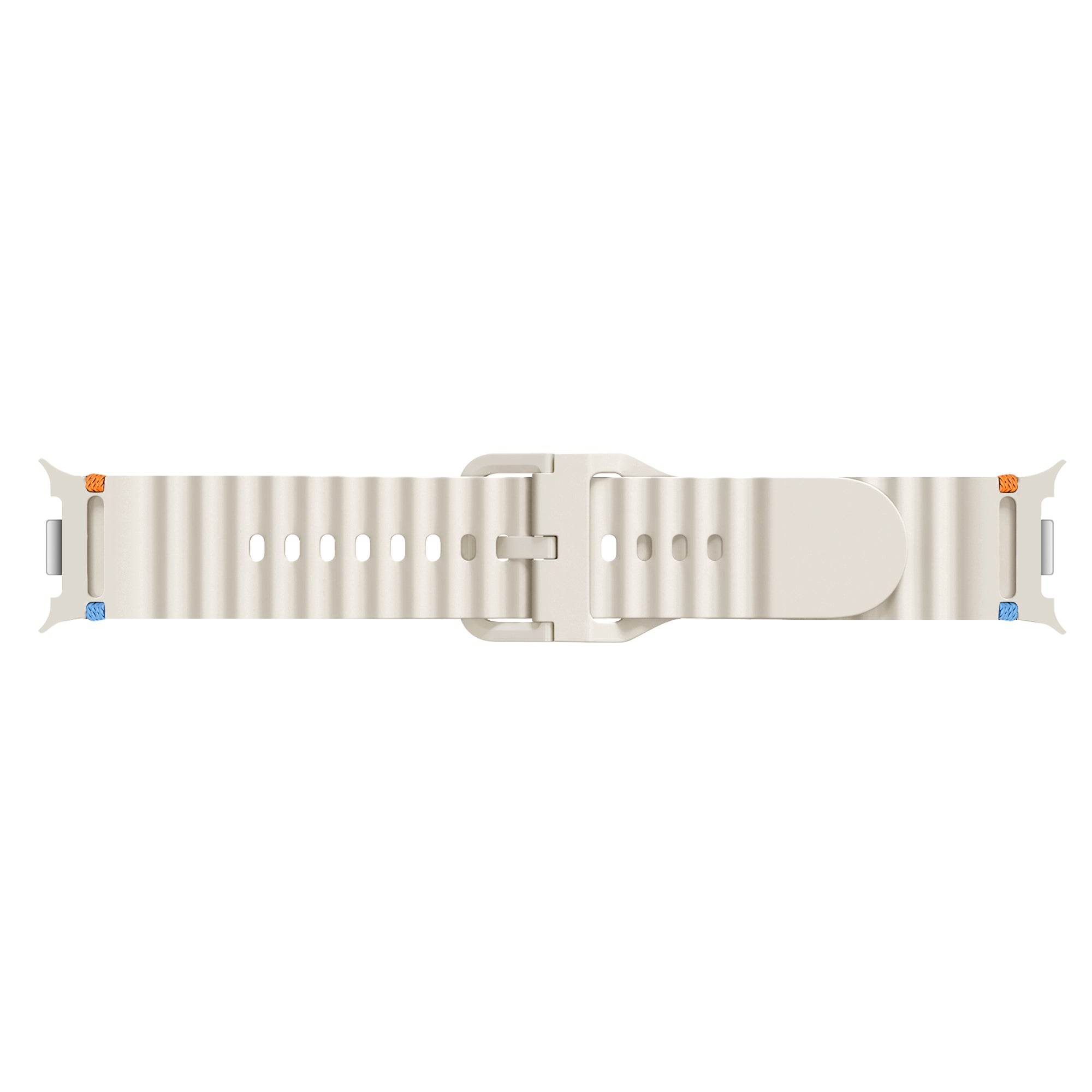 Samsung Galaxy Watch 8 Classic Wave Silicone Strap (Starlight)