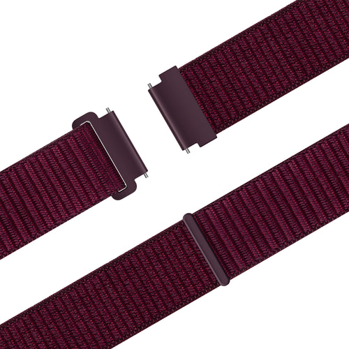 Bandz Huawei Watch GT 5 Pro - 42mm Nylon Strap 'Easy Fit' (Plum)