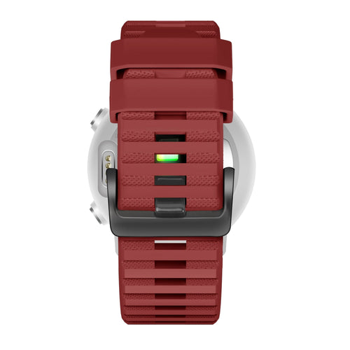 Bandz Garmin D2 Mach 2 - 47mm Buckled Silicone Strap (Red)