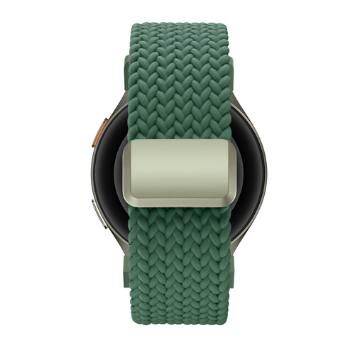 Bandz Samsung Galaxy Watch 7 - 44mm Braided Strap 'Easy Fit' (Green)