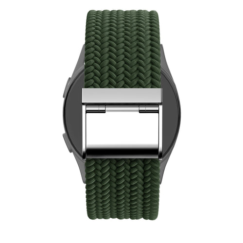 Bandz Garmin Forerunner 245 Woven Nylon Strap (Olive Green)