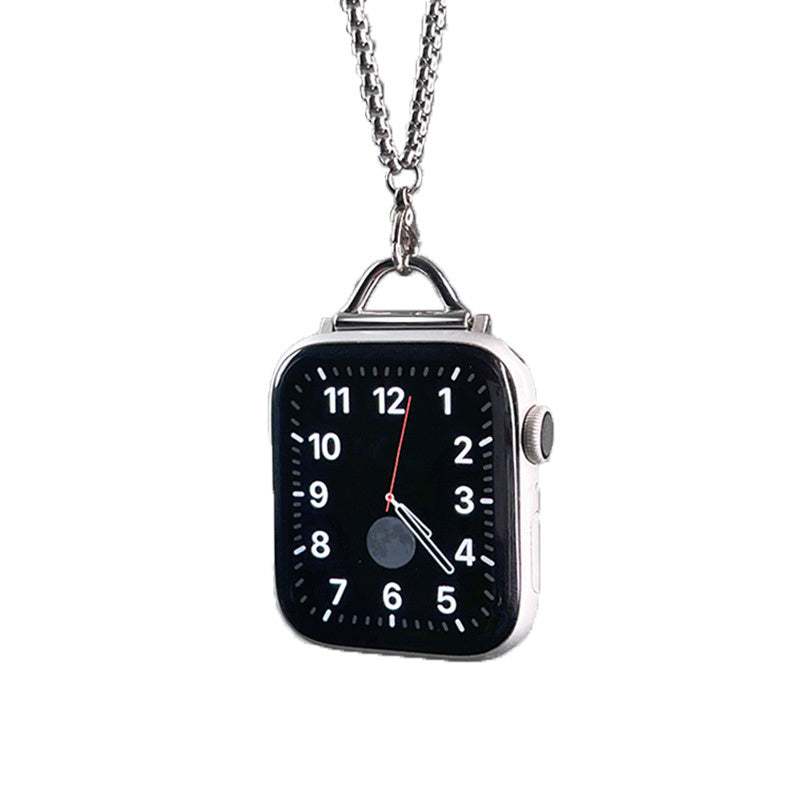 Apple Watch Steel Dragon Necklace (Silver)1