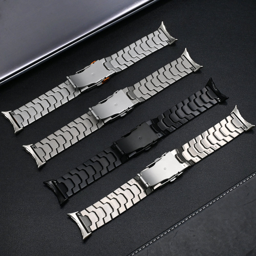 Google Pixel Watch 4 - 45mm 'Iron' Titanium Strap (Titanium)