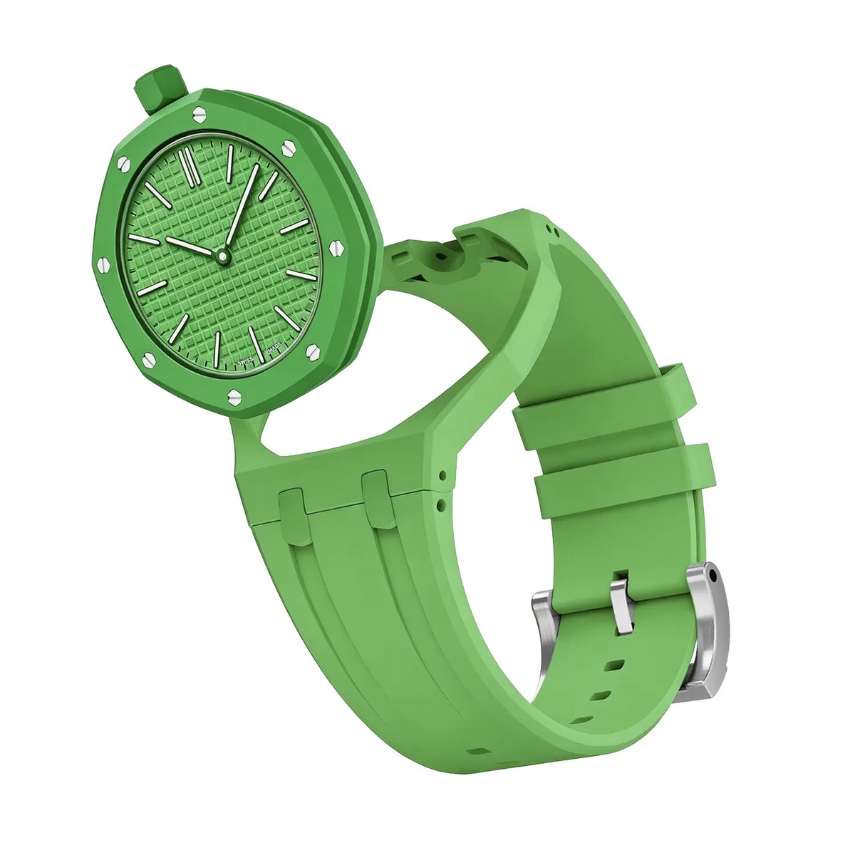 Swatch Royal Pop Silicone Strap - 12 O'Clock (Dark Green)